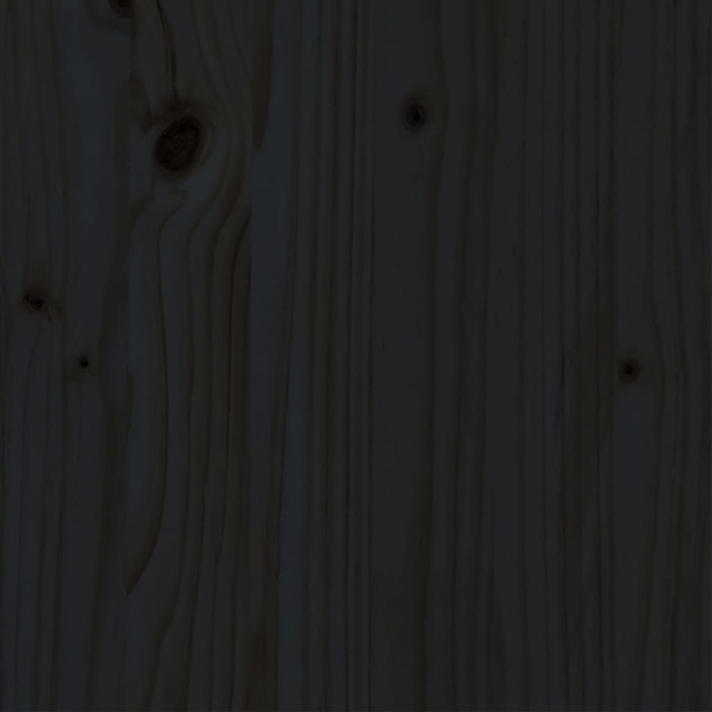 vidaXL gultas rāmis, melns, masīvkoks, 140x200 cm