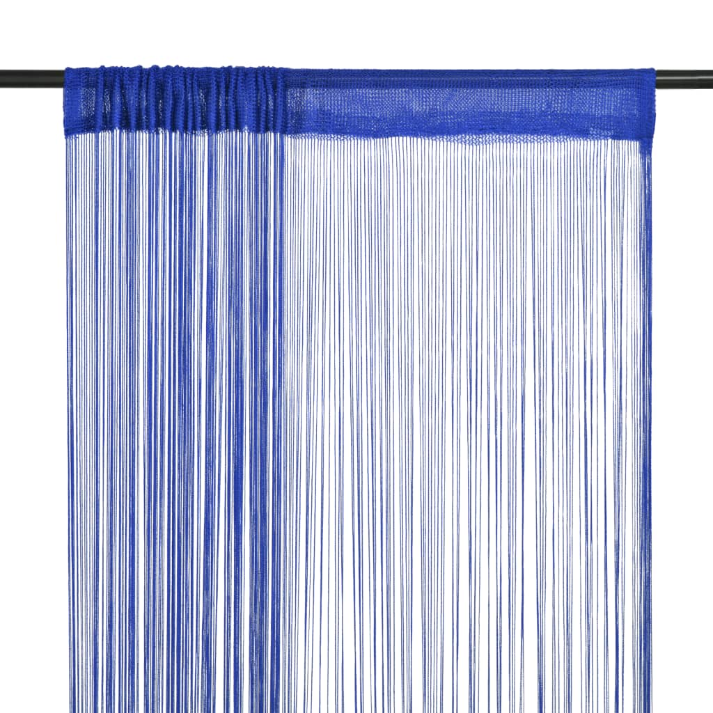 vidaXL bārkšu aizkari, 2 gab., 140x250 cm, zili