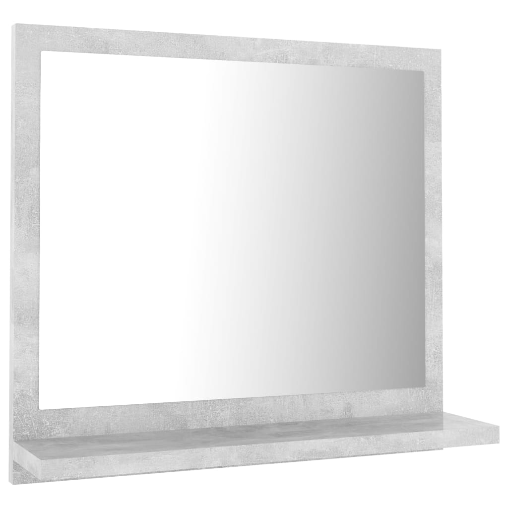 vidaXL vannasistabas spogulis, betona pelēks, 40x10,5x37 cm