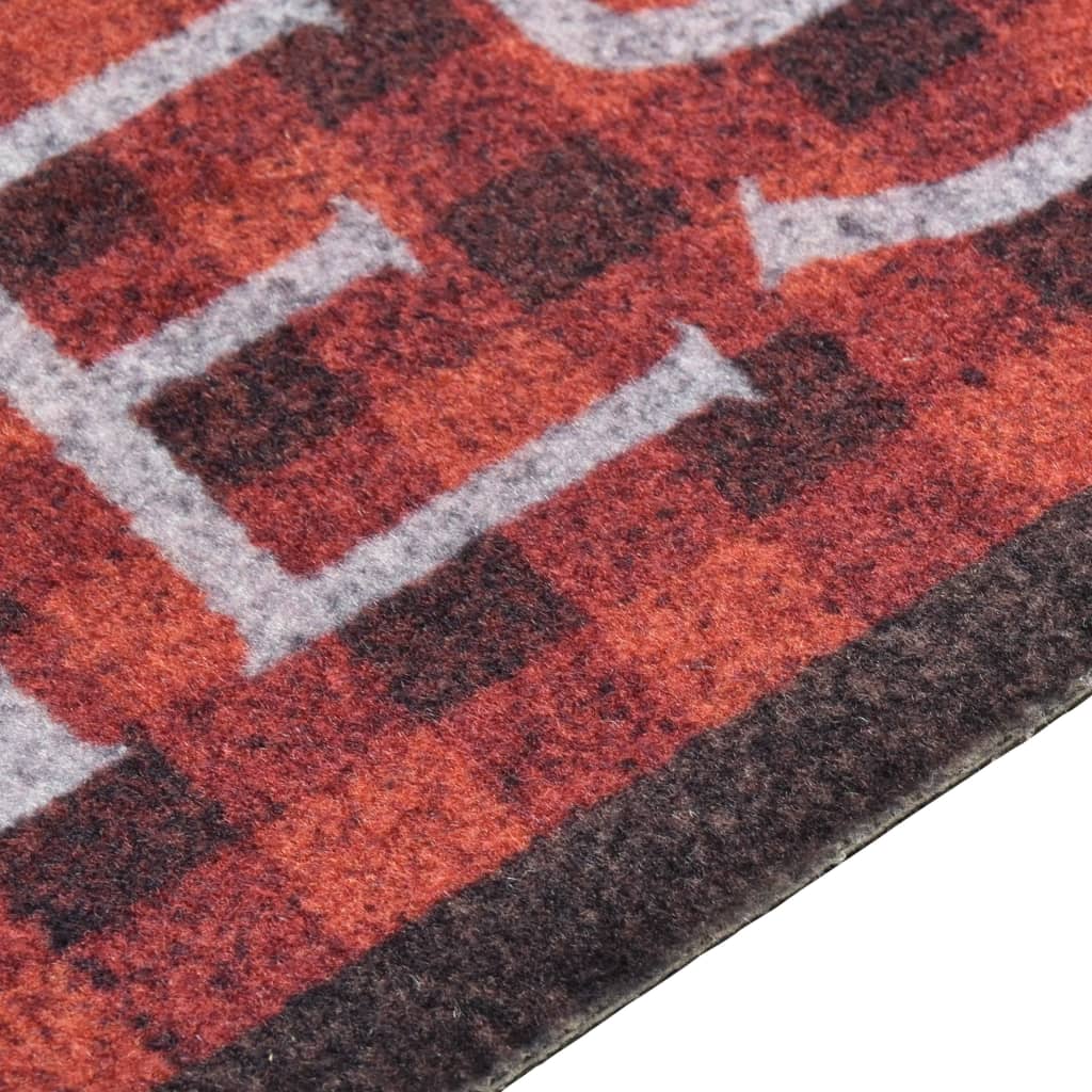 vidaXL virtuves paklājs, mazgājams, apdruka ar tomātiem, 45x150 cm
