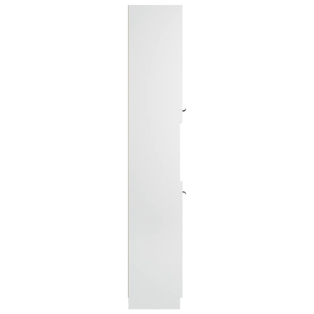 vidaXL vannasistabas skapis, balts, 32x34x188,5cm, inženierijas koks