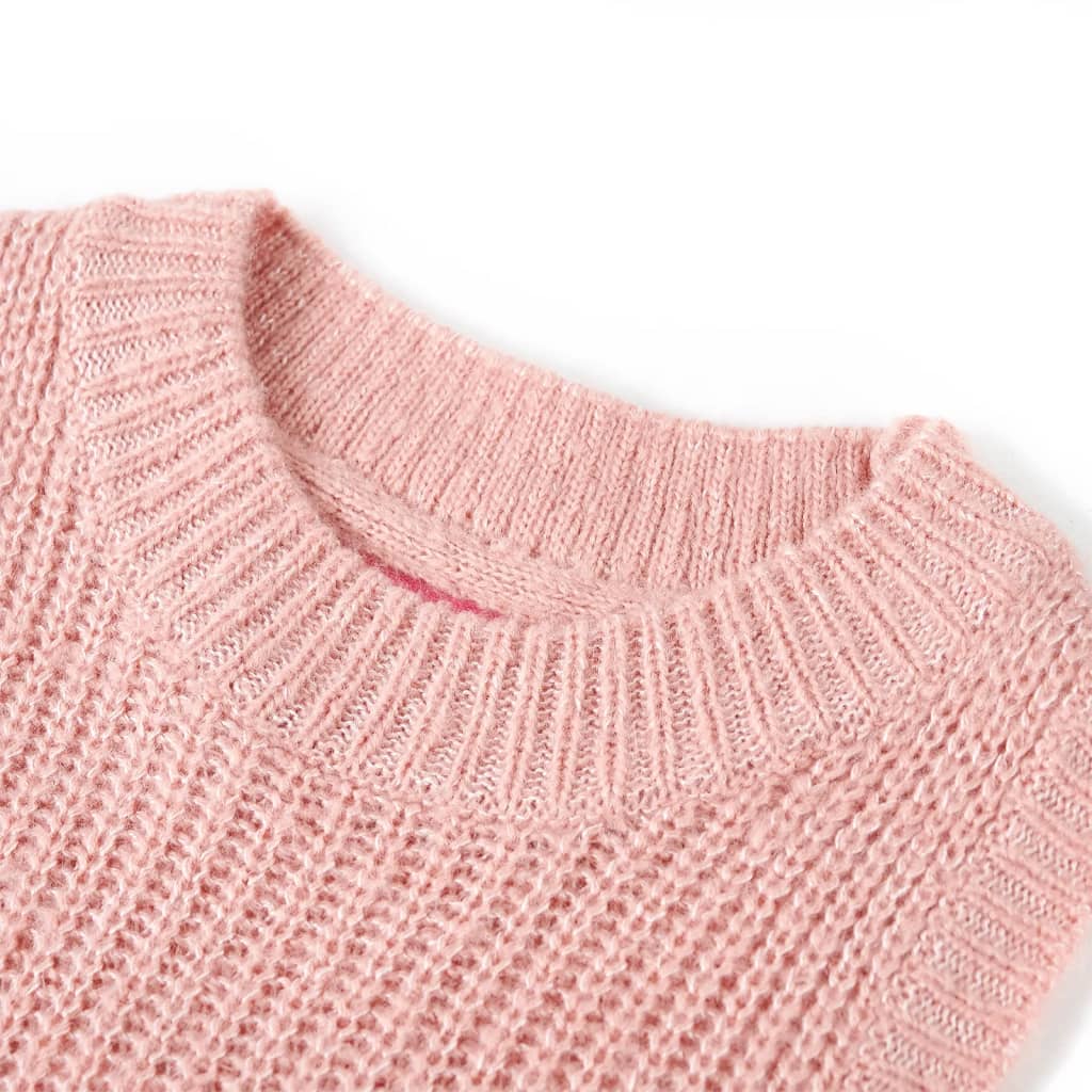 Bērnu džemperis, adīts, gaiši rozā, 92