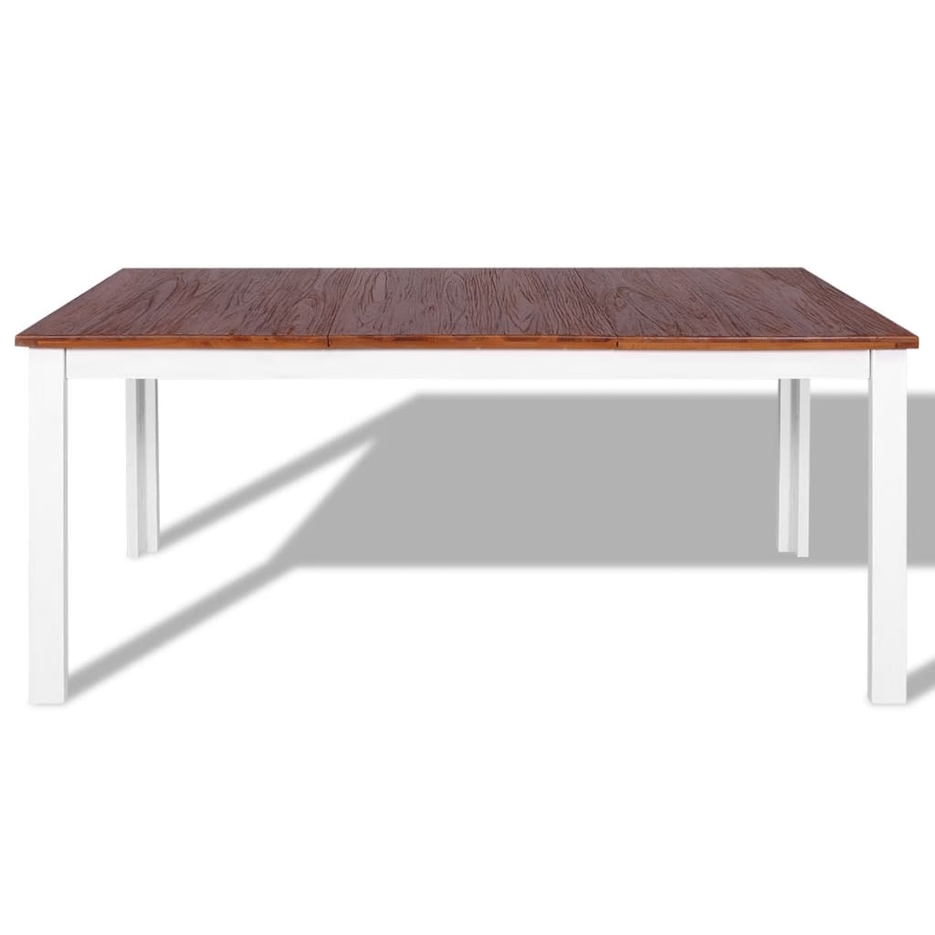 vidaXL virtuves galds, 180x90x75 cm, masīvs tīkkoks un sarkankoks