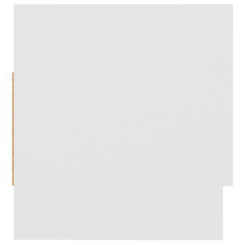 vidaXL skapis, balts, 70x32,5x35 cm, skaidu plāksne