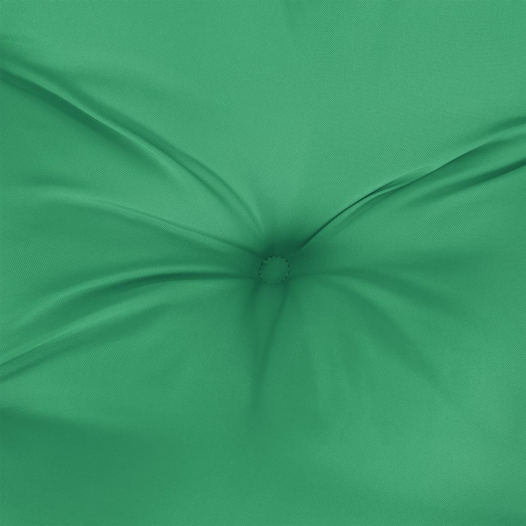 vidaXL dārza sola matracis, 150x50x7 cm, zaļš audums