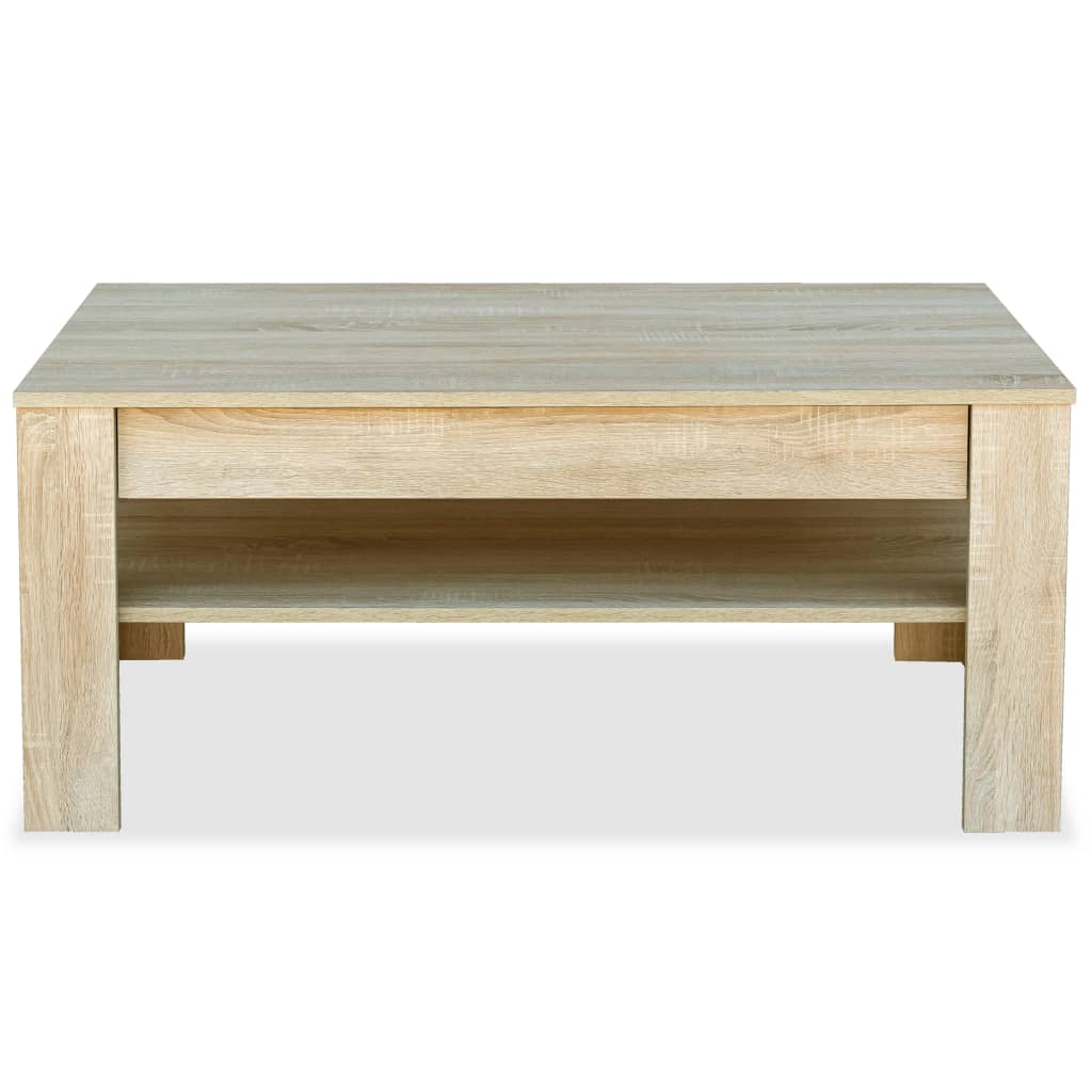 vidaXL kafijas galdiņš, 110x65x48 cm, kokskaidu plātne, ozolkoka krāsā