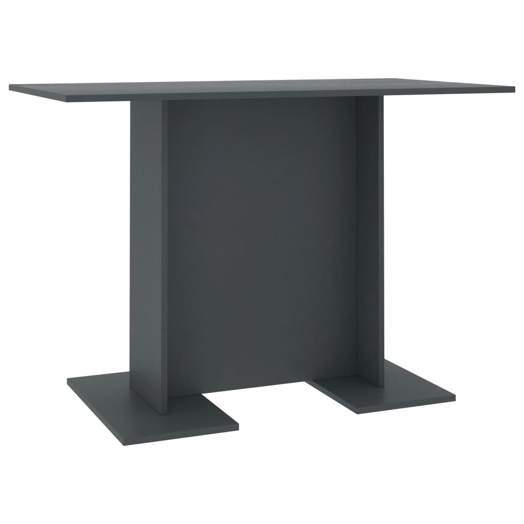 vidaXL virtuves galds, 110x60x75 cm, pelēks, skaidu plāksne