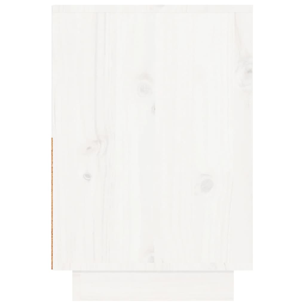 vidaXL naktsskapīši, 2 gab., balti, 60x34x51 cm, priedes masīvkoks