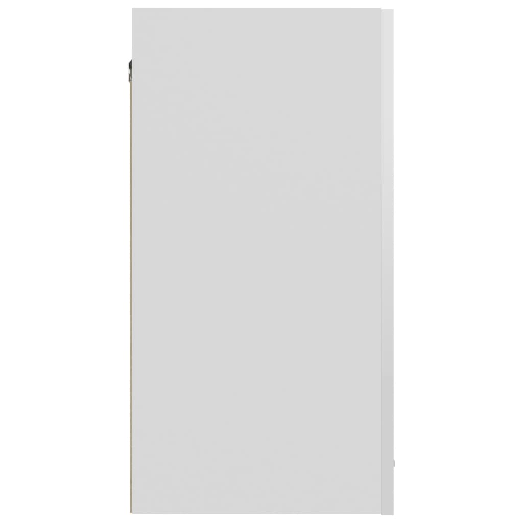 vidaXL piekarams skapītis, spīdīgi balts, 60x31x60 cm, skaidu plāksne