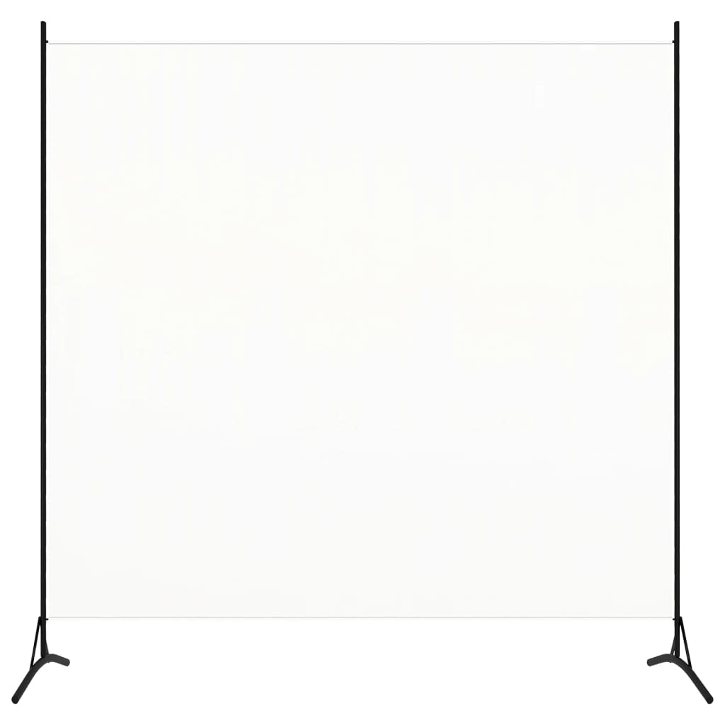 vidaXL 1-paneļa istabas aizslietnis, balts, 175x180 cm