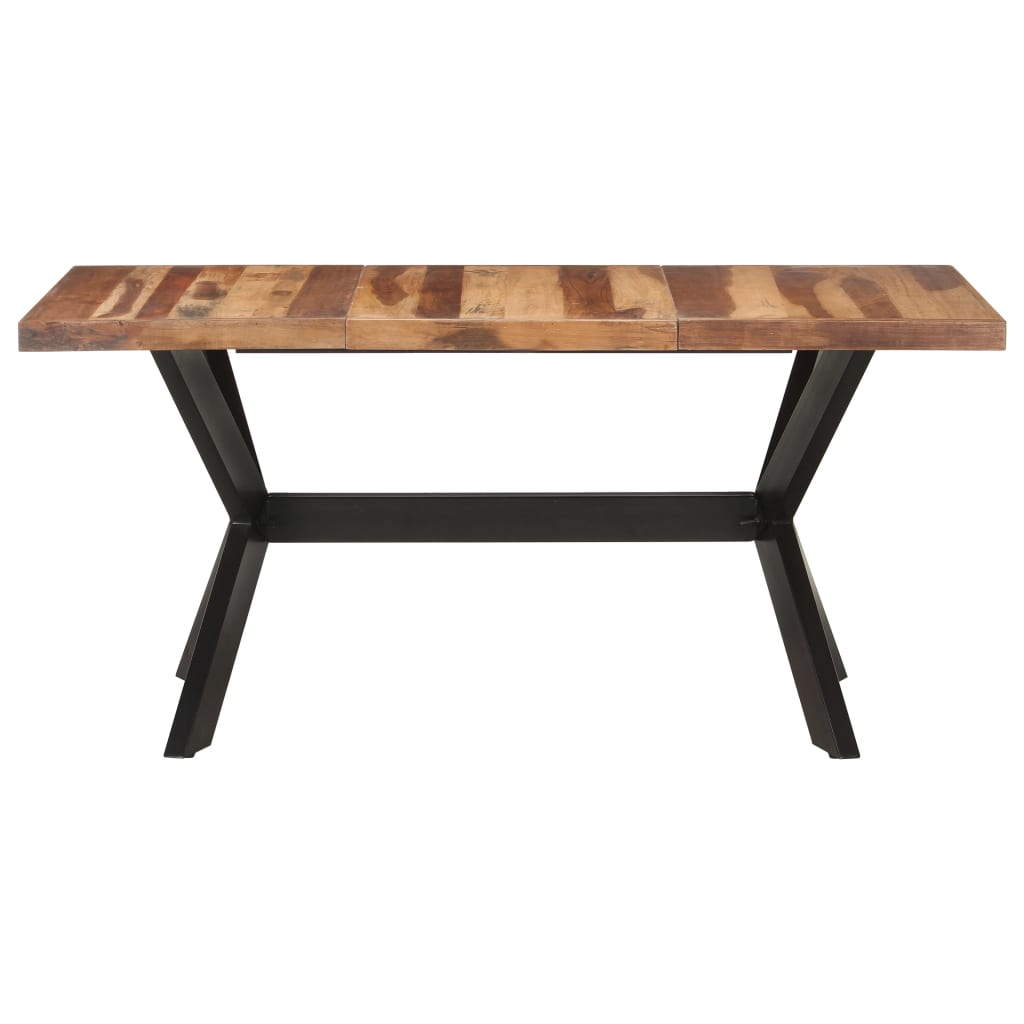 vidaXL virtuves galds, 160x80x75 cm, masīvkoks ar medus apdari