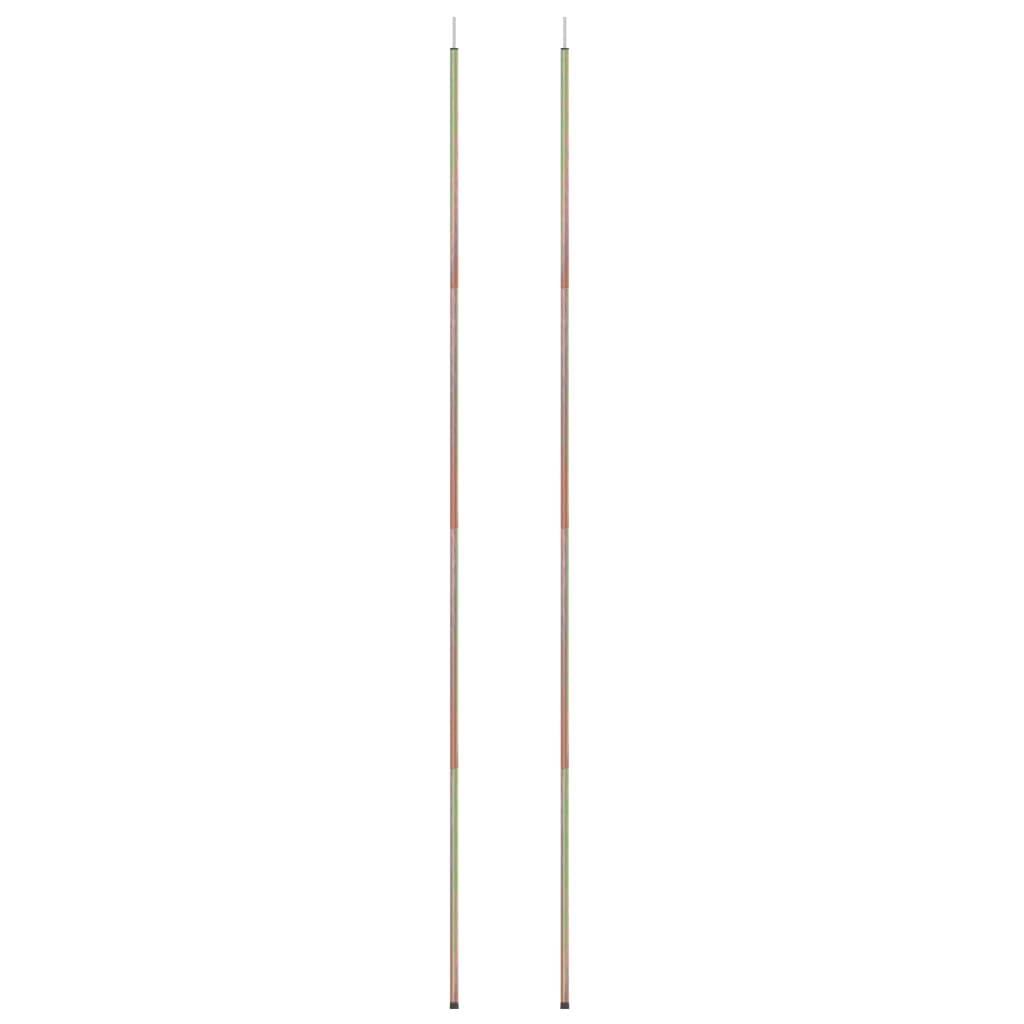 vidaXL saulessarga kāti, 2 gab., 200 cm, cinkots tērauds