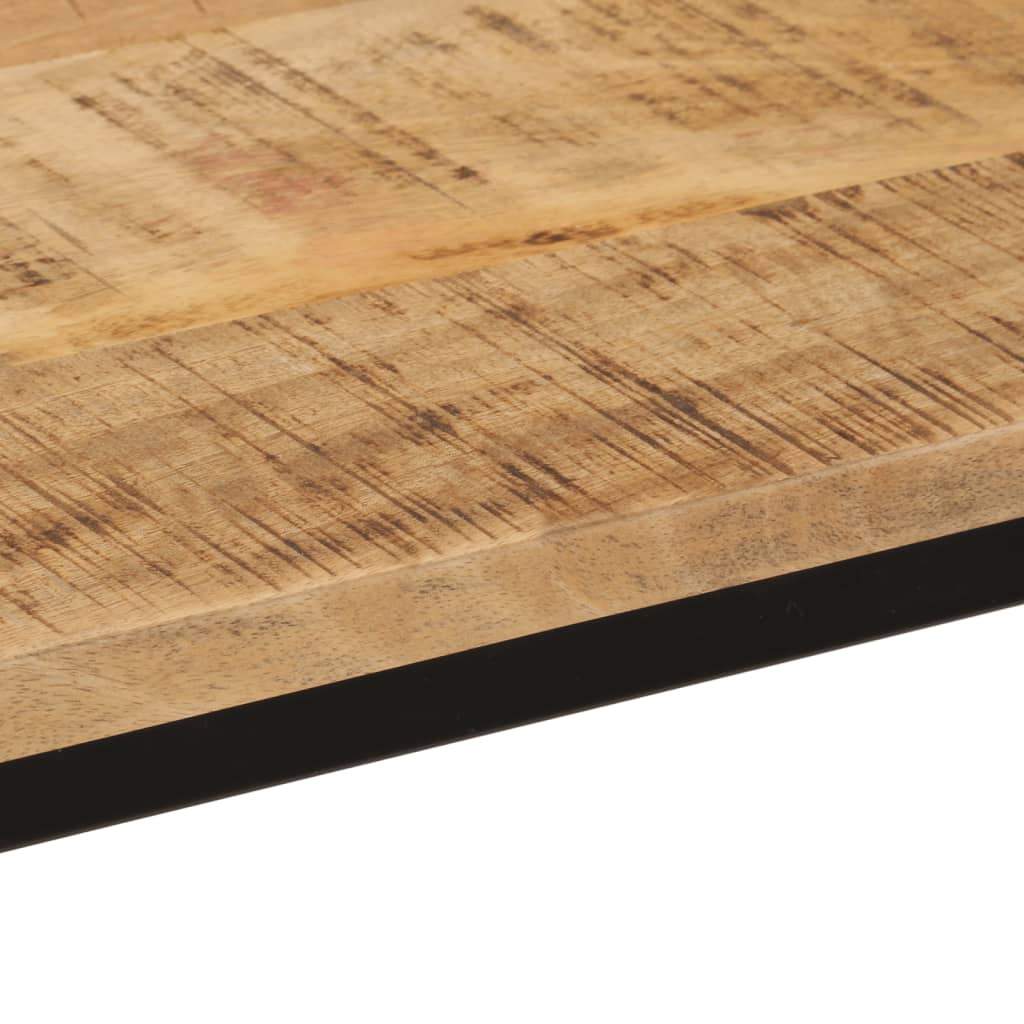 vidaXL konsoles galdiņš, 110x30x75 cm, neapstrādāts mango koks, dzelzs