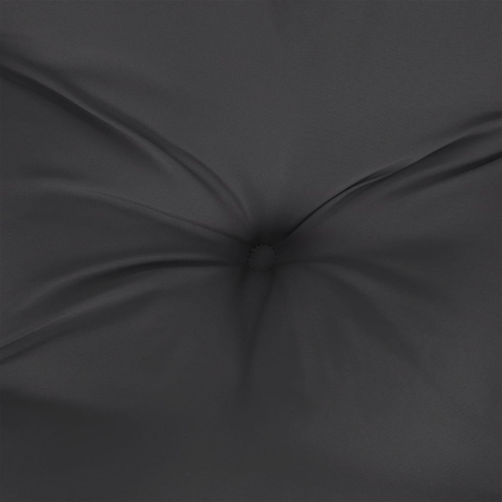 vidaXL palešu mēbeļu spilvens, 60x61x10 cm, melns