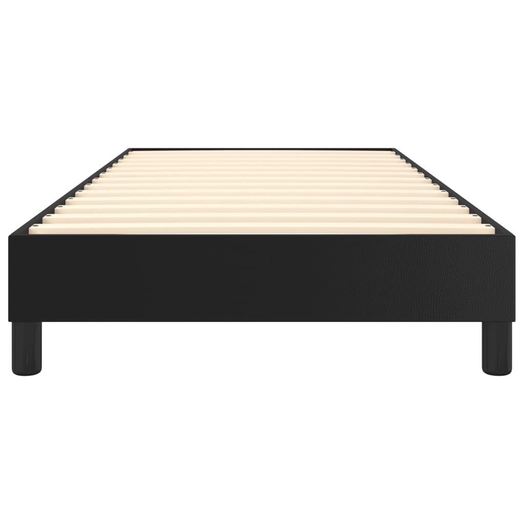 vidaXL gultas rāmis, melns, 80x200 cm, mākslīgā āda