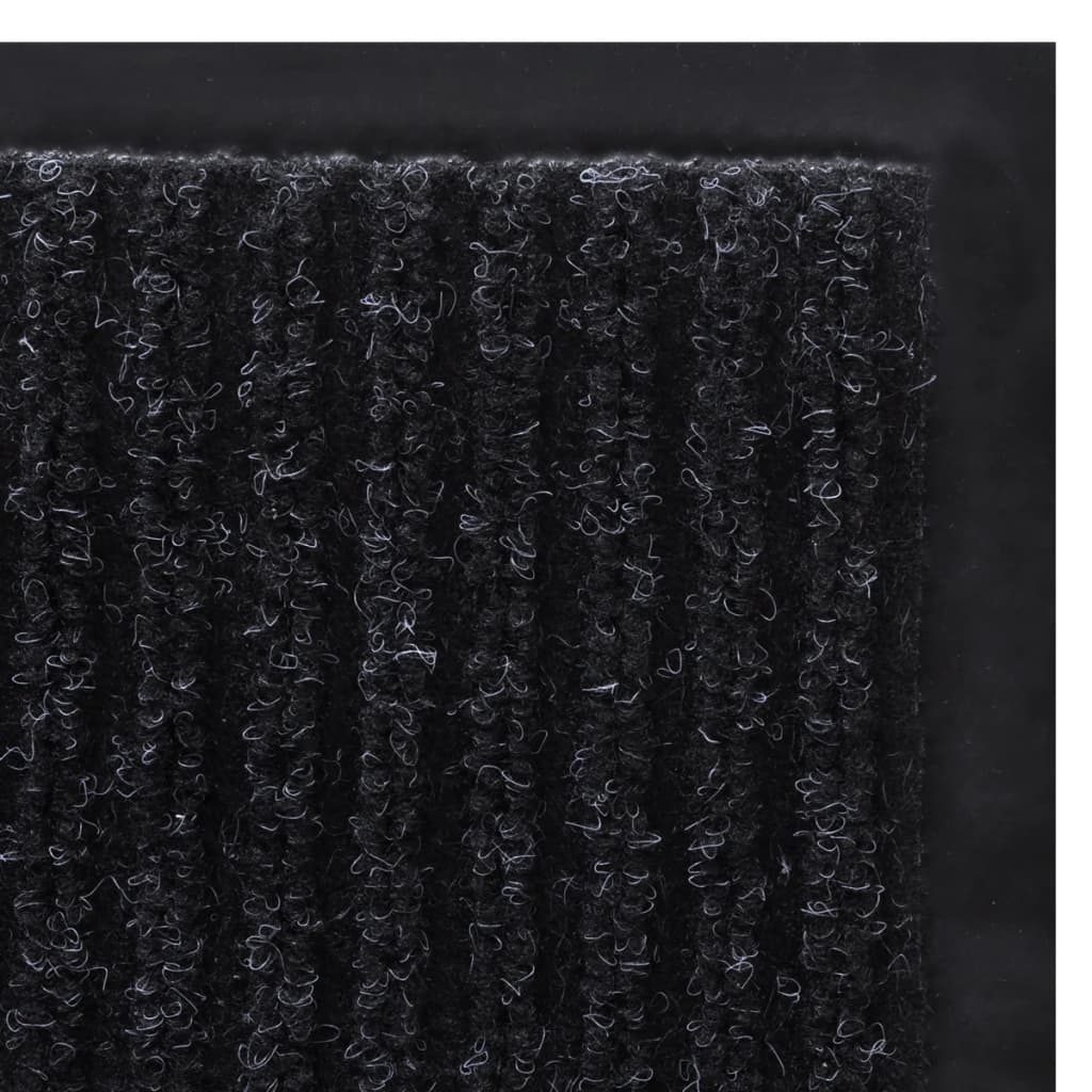 Melns Durvju Paklājs 90 x 150 cm PVC