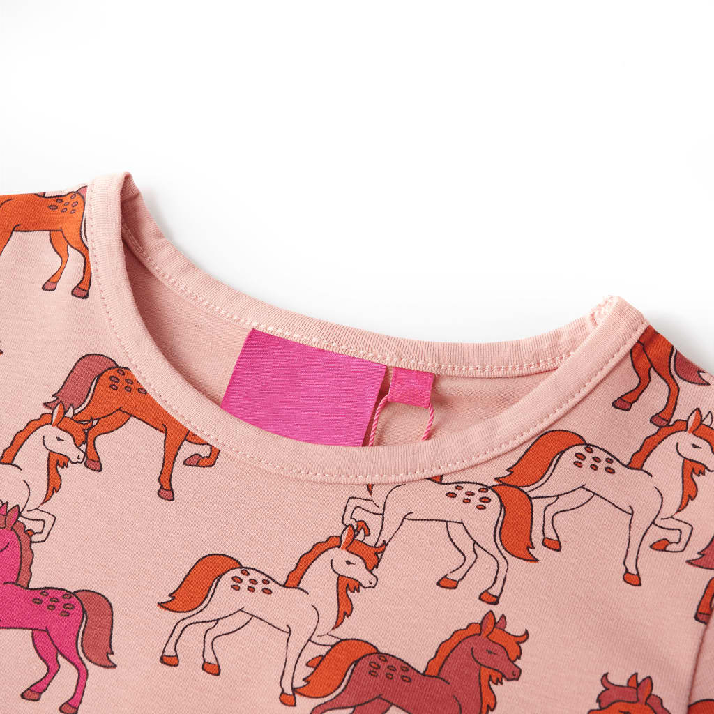 Bērnu pidžama ar garām piedurknēm, gaiši rozā, 92