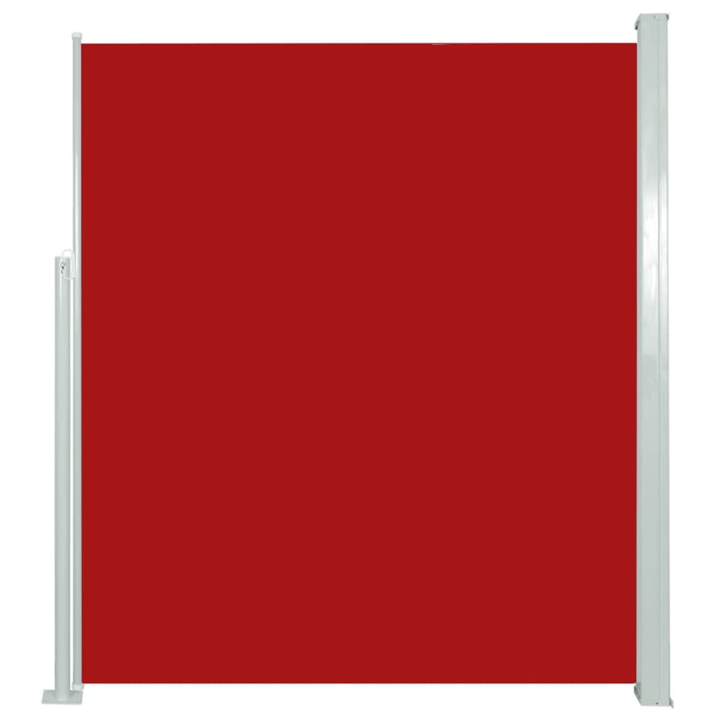 vidaXL izvelkama terases sānu markīze, 180x300 cm, sarkana