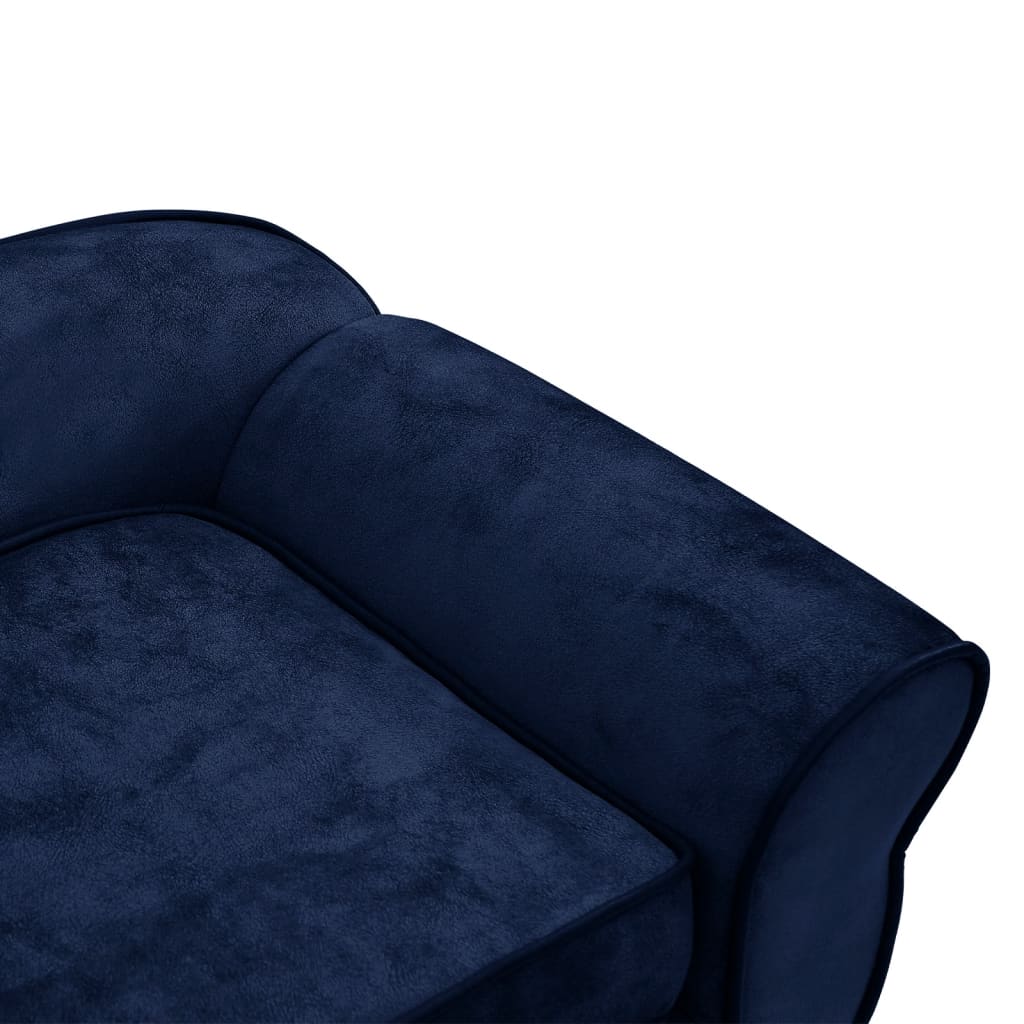 vidaXL dīvāns suņiem, zils, 72x45x30 cm, plīšs