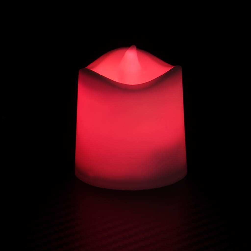 vidaXL elektriskās LED tējas sveces, 12 gab., krāsainas