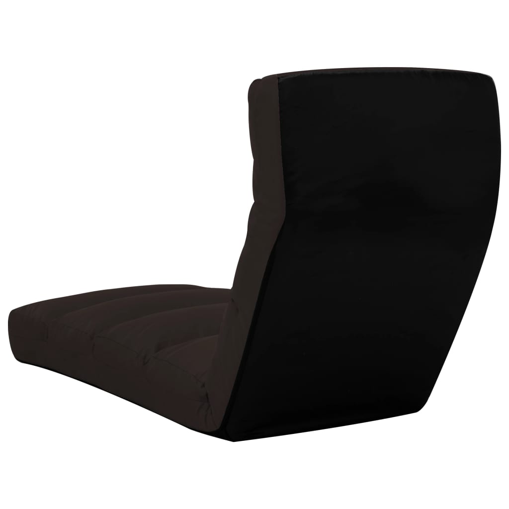 vidaXL salokāms grīdas krēsls, brūna mākslīgā āda