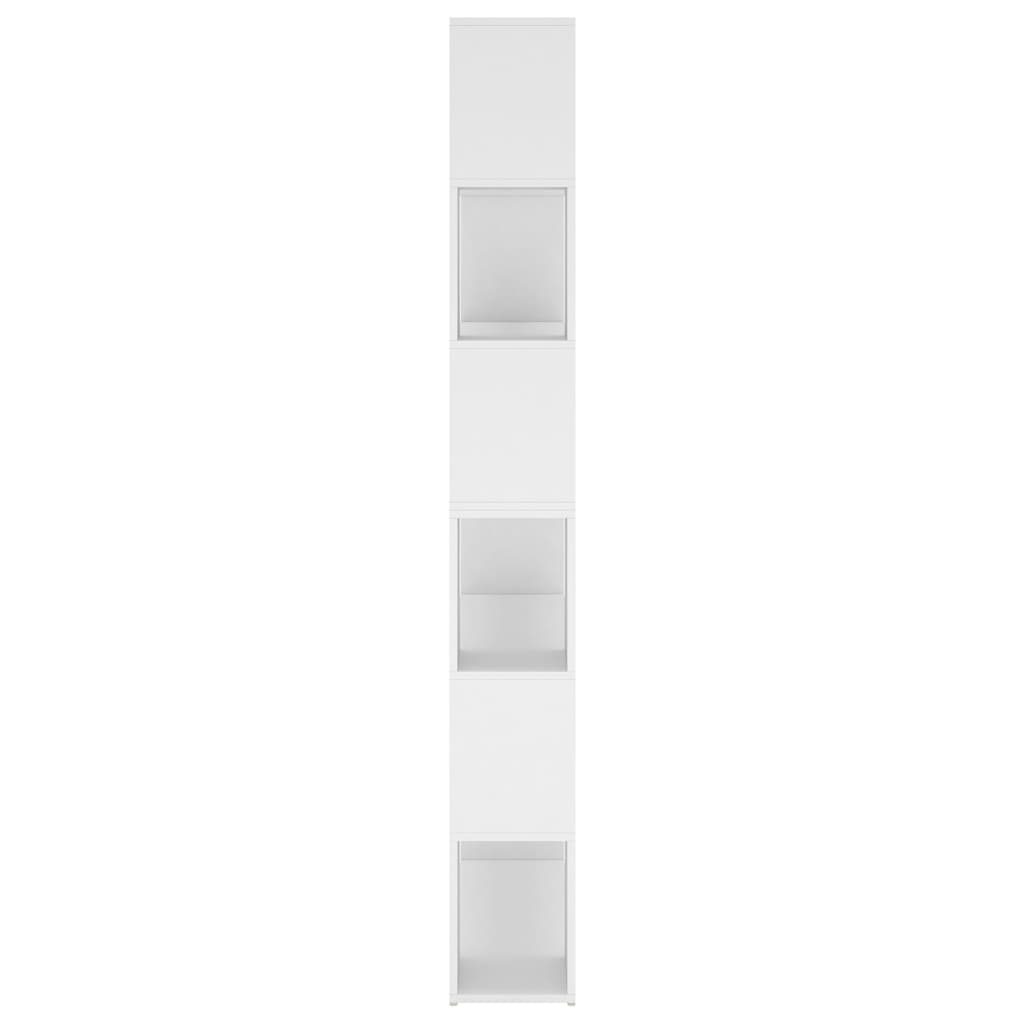 vidaXL grāmatu plaukts, balts, 100x24x188 cm