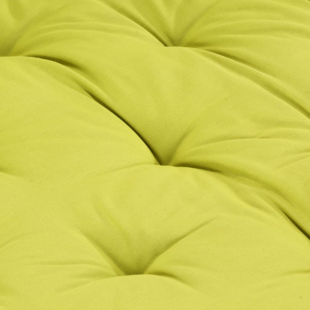 vidaXL palešu dīvānu spilvens, zaļš, 120x40x7 cm, kokvilna