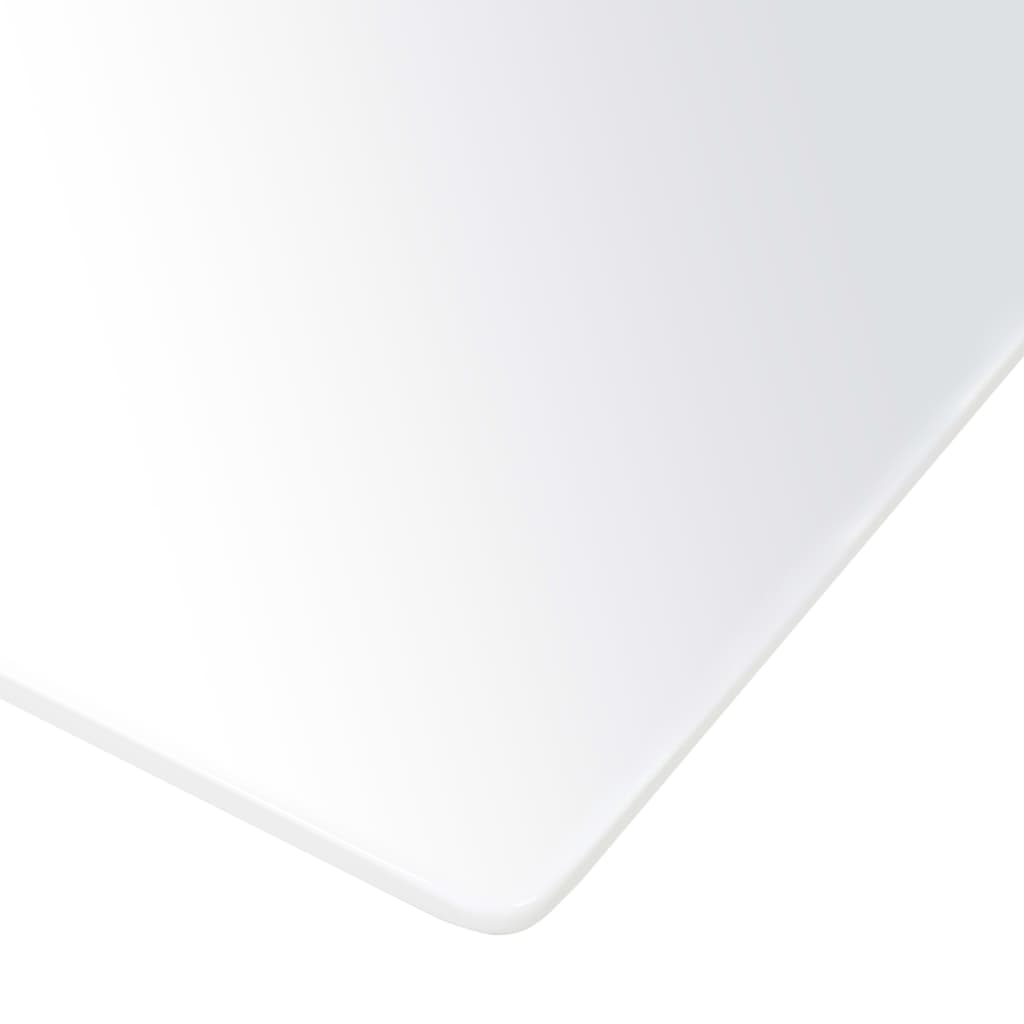 vidaXL virtuves galds, 180x90x76 cm, spīdīgi balts MDF