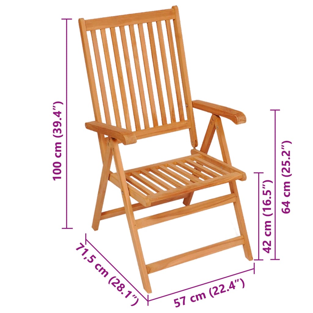 vidaXL dārza krēsli, pelēkbrūni matrači, 6 gab., masīvs tīkkoks