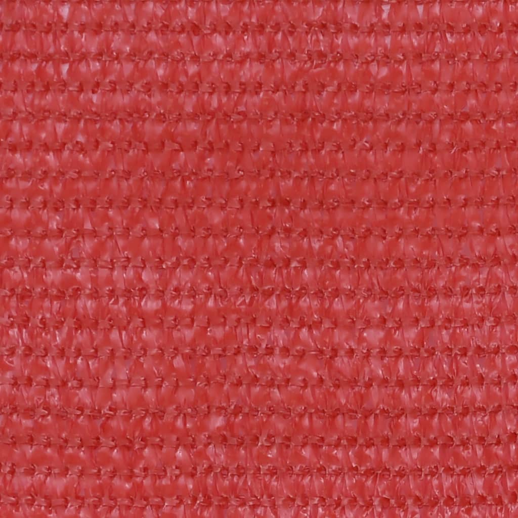 vidaXL balkona aizslietnis, 75x600 cm, sarkans HDPE
