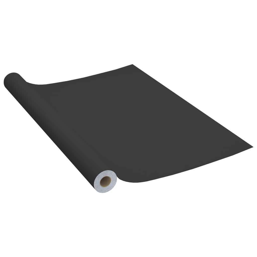 vidaXL mēbeļu līmplēve, melna, 500x90 cm, PVC
