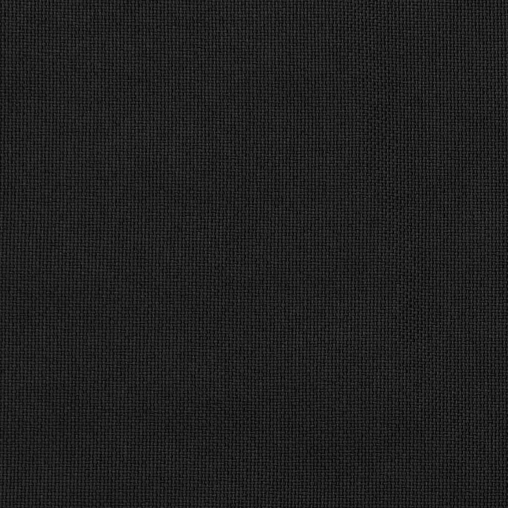 vidaXL biezie aizkari, 2 gab., 140x225 cm, linveida, melni