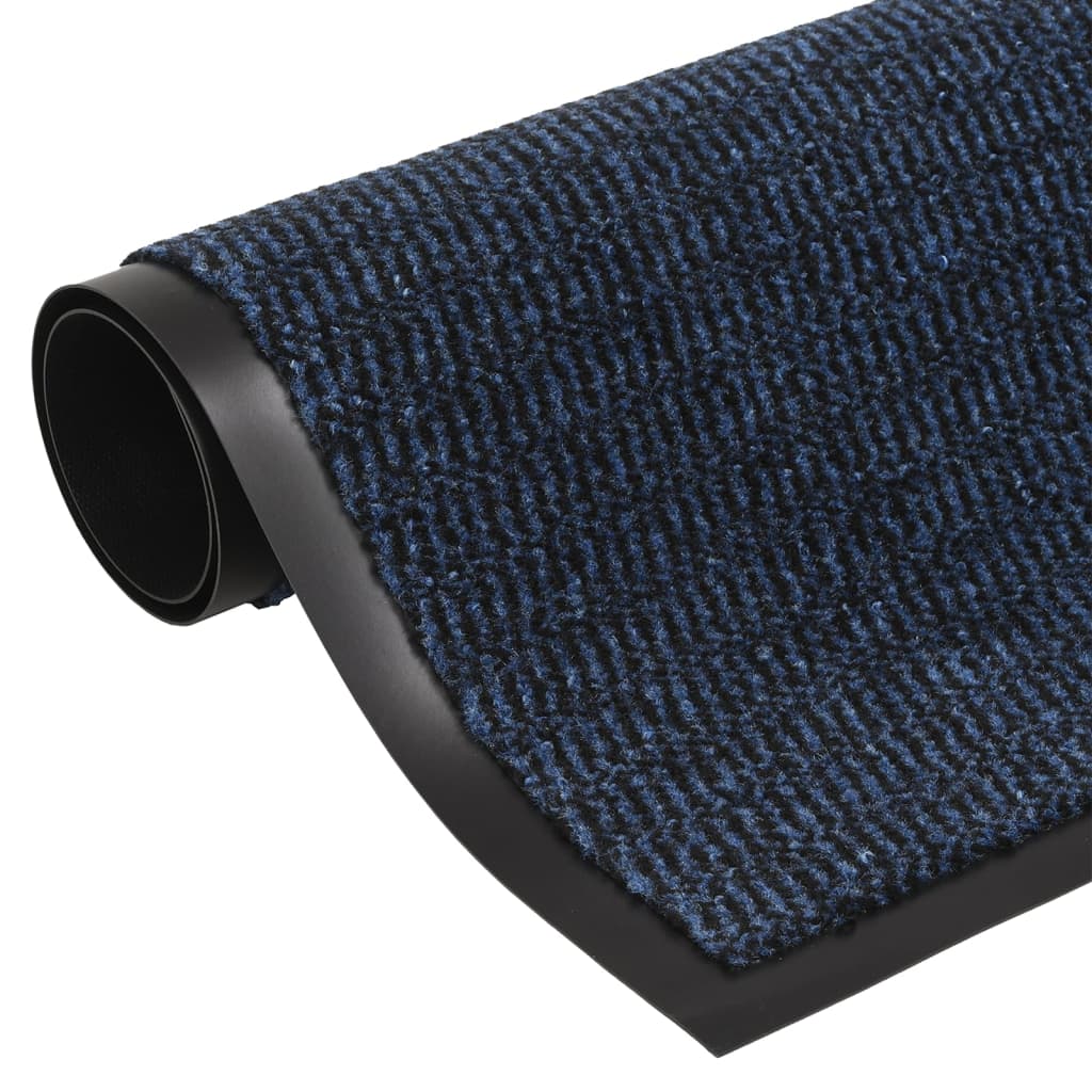 vidaXL durvju paklājs, 60x180 cm, zils