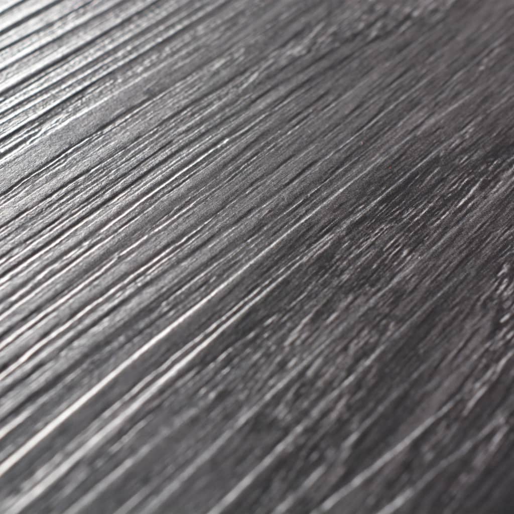 vidaXL grīdas dēļi, 5,26 m², 2 mm, melnbalti, PVC