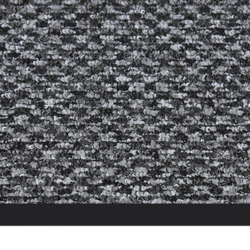 vidaXL durvju paklājs, pelēks, 60x80 cm