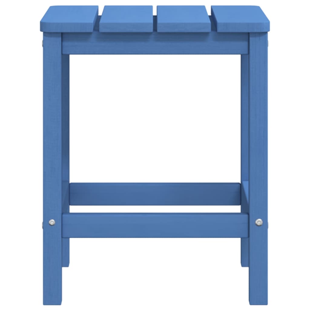 vidaXL dārza krēsls ar galdiņu, HDPE, ūdens zils