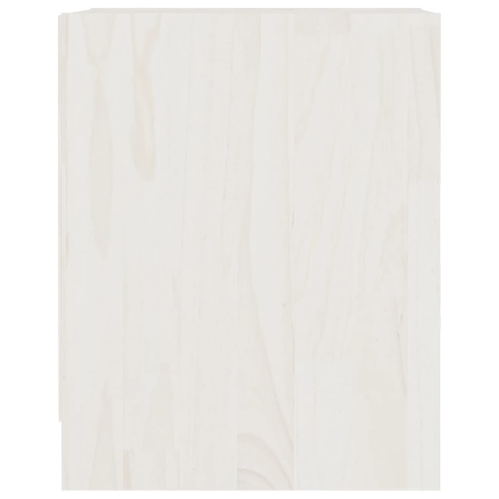 vidaXL naktsgaldiņi, 2 gab., balti, 35,5x33,5x41,5 cm, priedes koks
