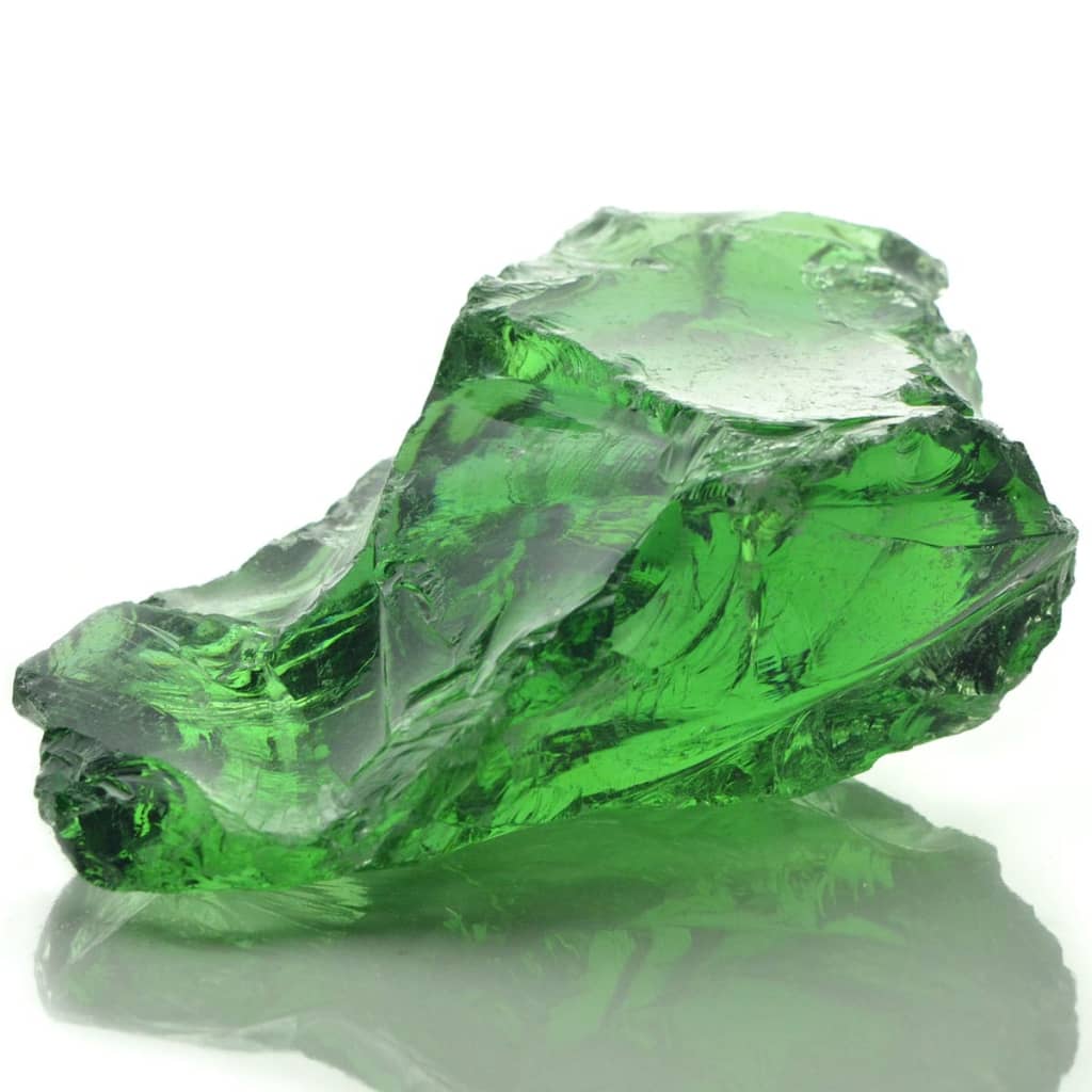 vidaXL gabiona akmentiņi, 60-120 mm, 25 kg, zaļš stikls