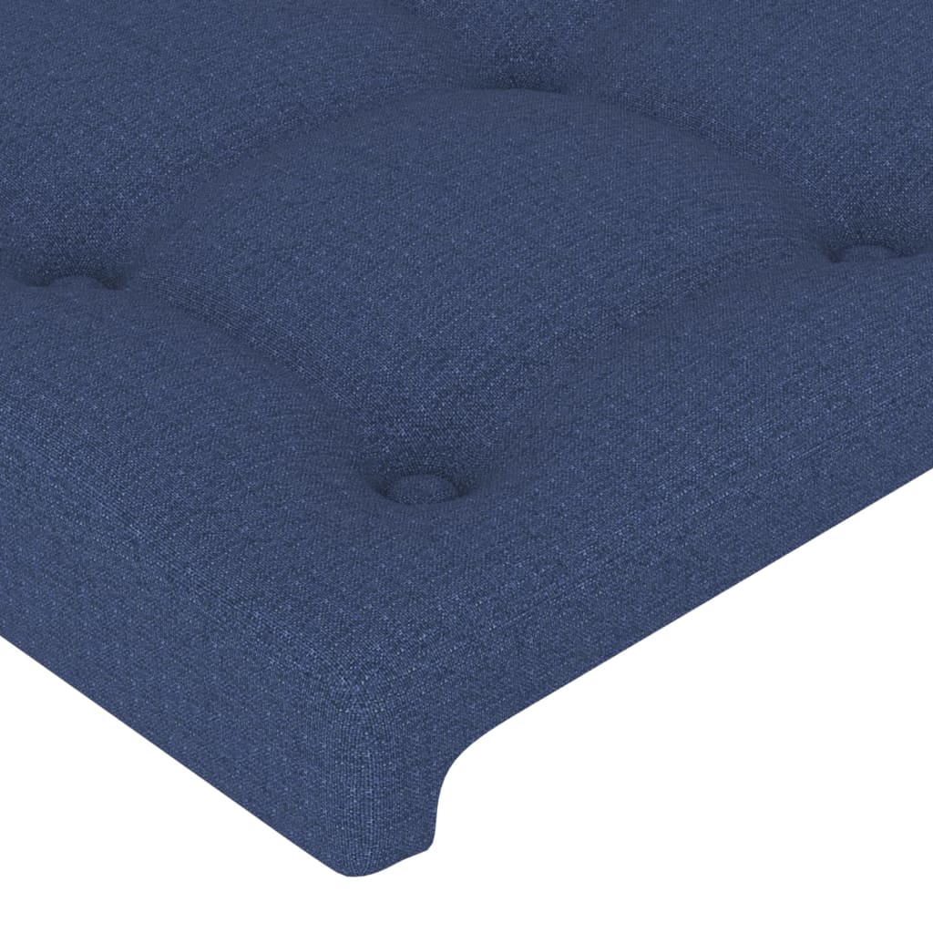 vidaXL gultas galvgaļi, 4 gab., 100x5x78/88 cm, zils audums