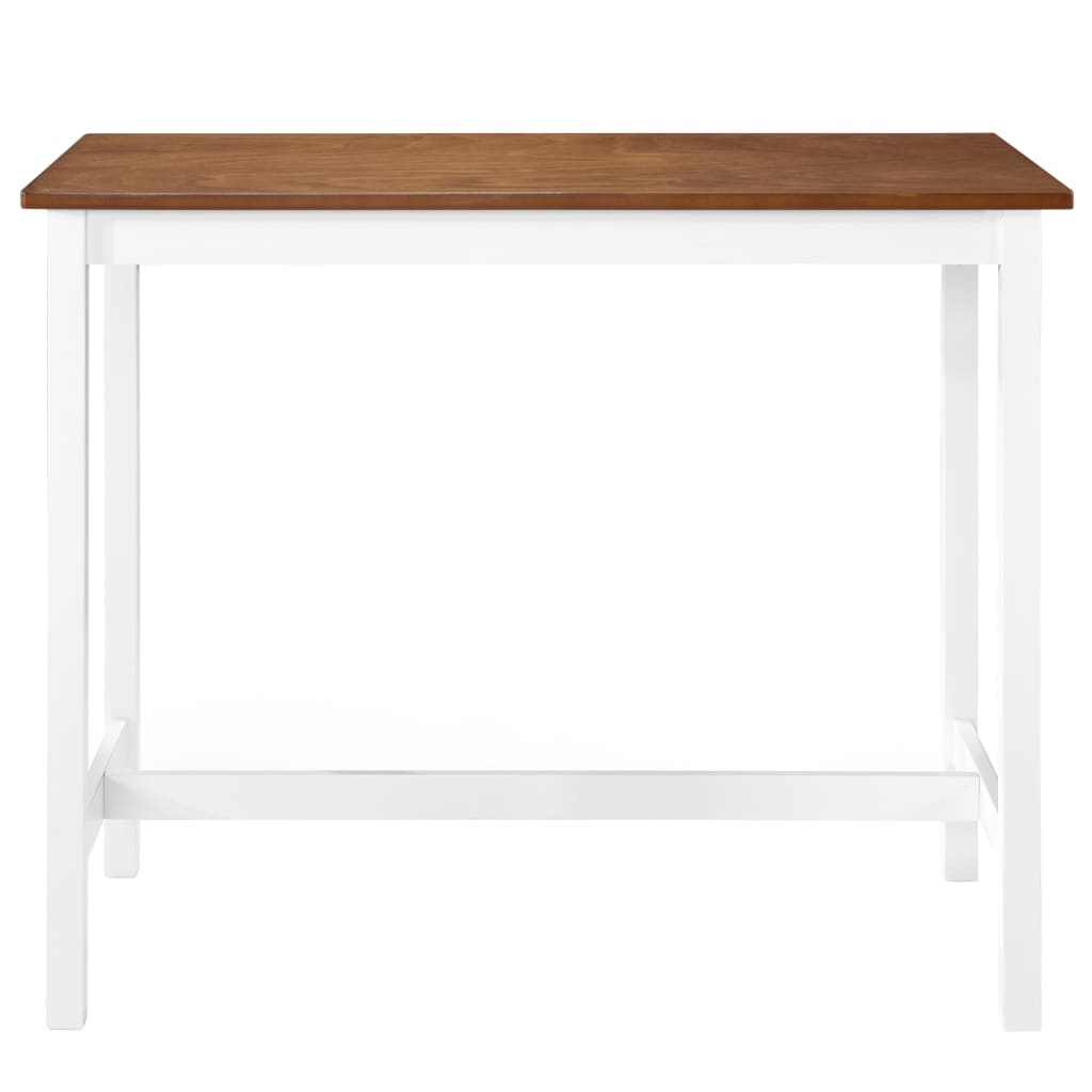 vidaXL bāra galds, 108x60x91 cm, masīvkoks