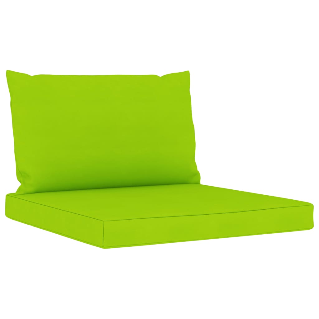 vidaXL 4-vietīgs dārza dīvāns ar spilgti zaļiem matračiem