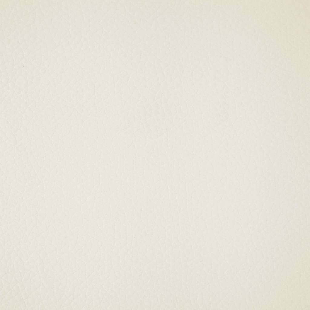 vidaXL sols, 139,5 cm, krēmkrāsas mākslīgā āda