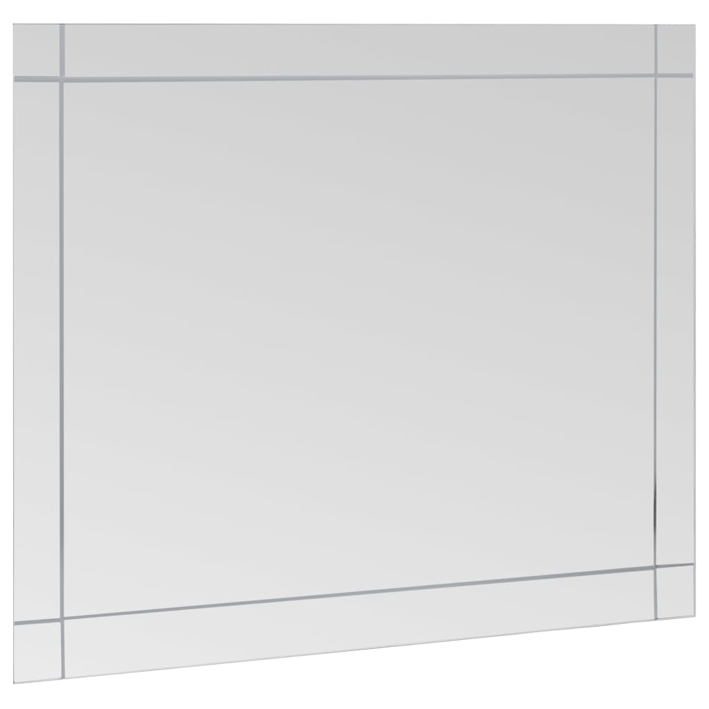 vidaXL sienas spogulis, 100x60 cm, stikls
