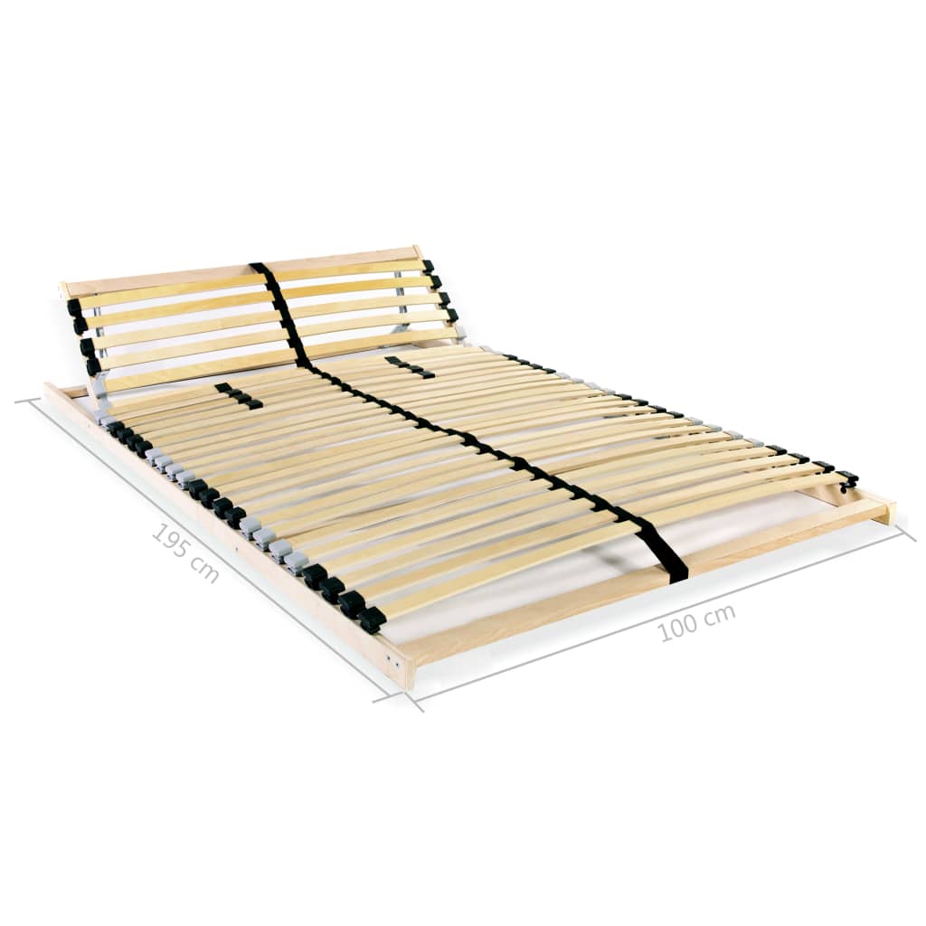 vidaXL gultas redeles, 28 līstītes, 7 zonas, 100x200 cm