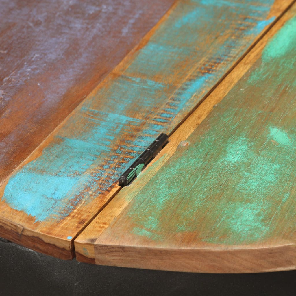 vidaXL kafijas galdiņš, 53x43 cm, pārstrādāts masīvkoks