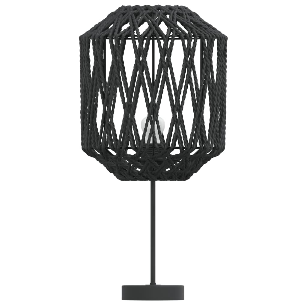 vidaXL lampas abažūrs, melns, Ø23x28 cm, dzelzs un papīrs