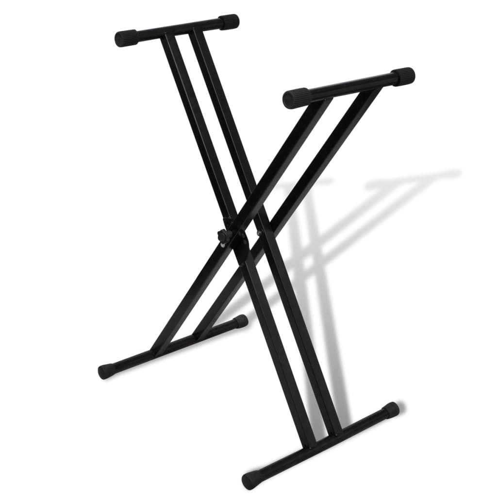 Regulējams taustiņinstrumentu statīvs ar X formas rāmi