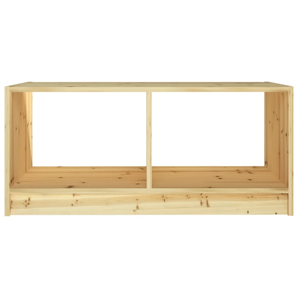 vidaXL kafijas galdiņš, 75x50x33,5 cm, egles masīvkoks
