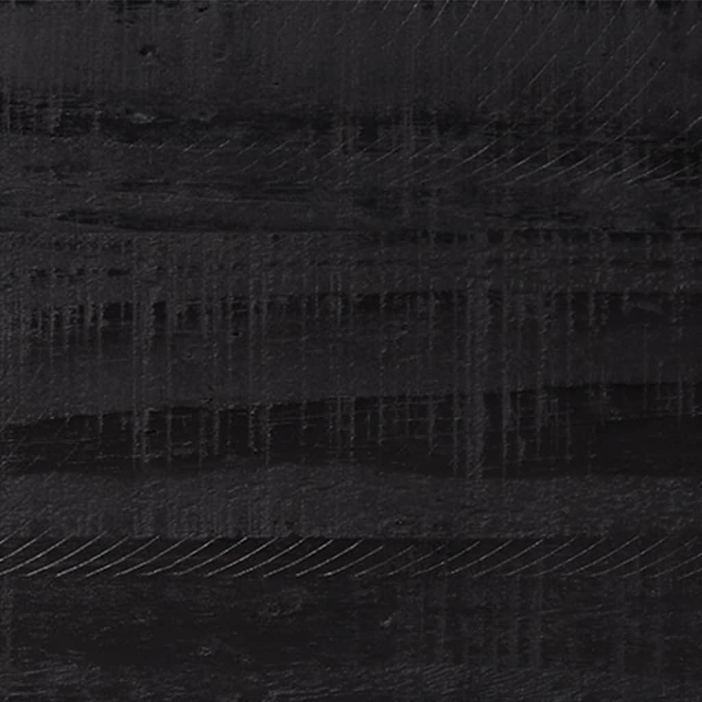vidaXL naktsgaldiņi, 2 gab., melni, 40x30x55 cm, priedes masīvkoks