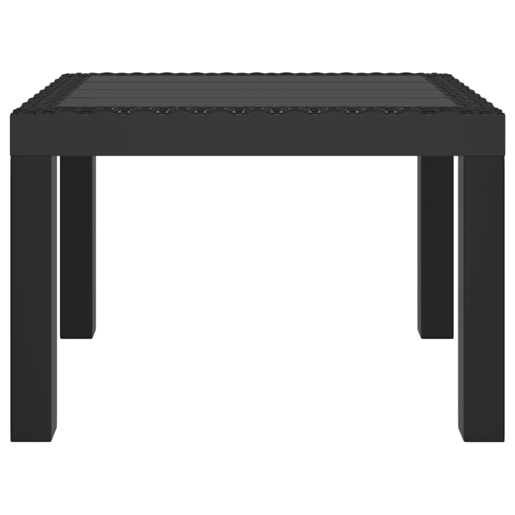 vidaXL dārza galds, antracītpelēks, 59x47x40 cm, PP